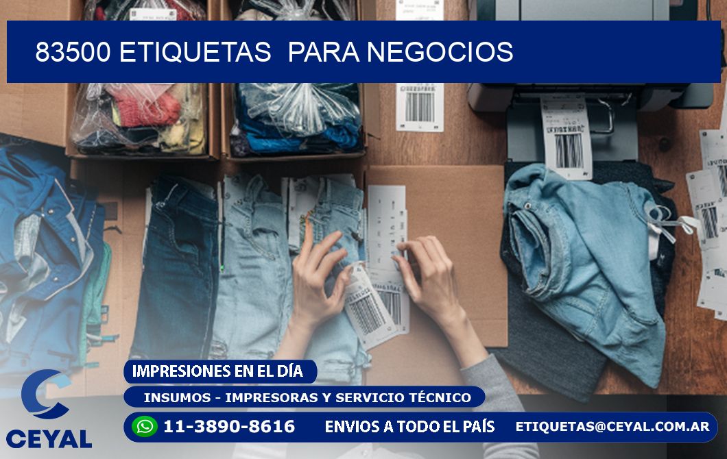 83500 etiquetas para negocios
