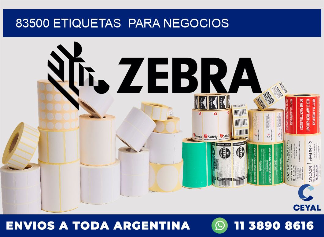 83500 etiquetas para negocios