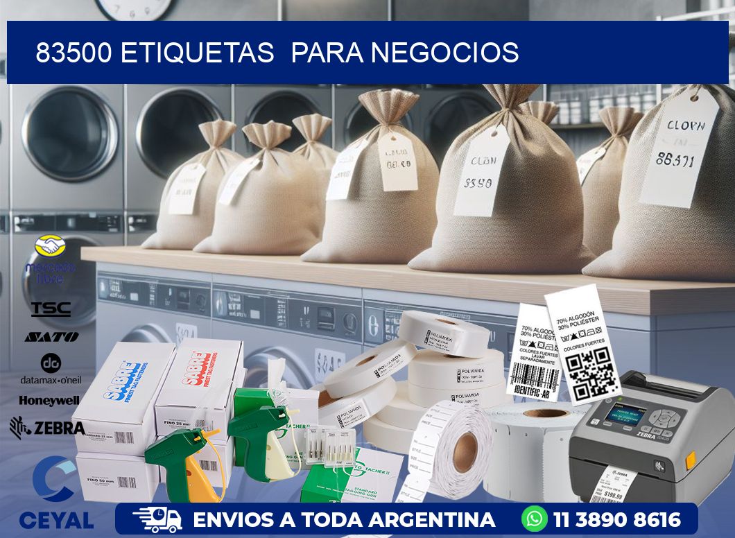 83500 etiquetas  para negocios
