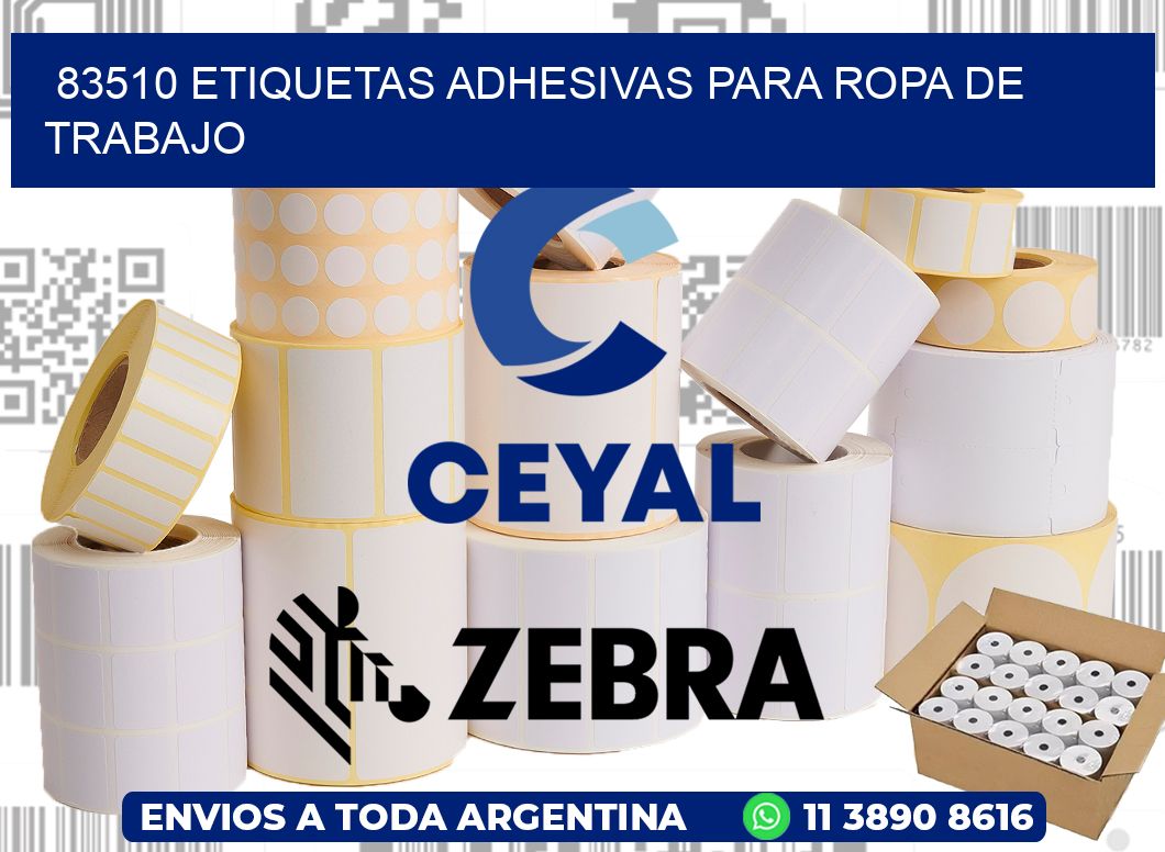 83510 Etiquetas adhesivas para ropa de trabajo
