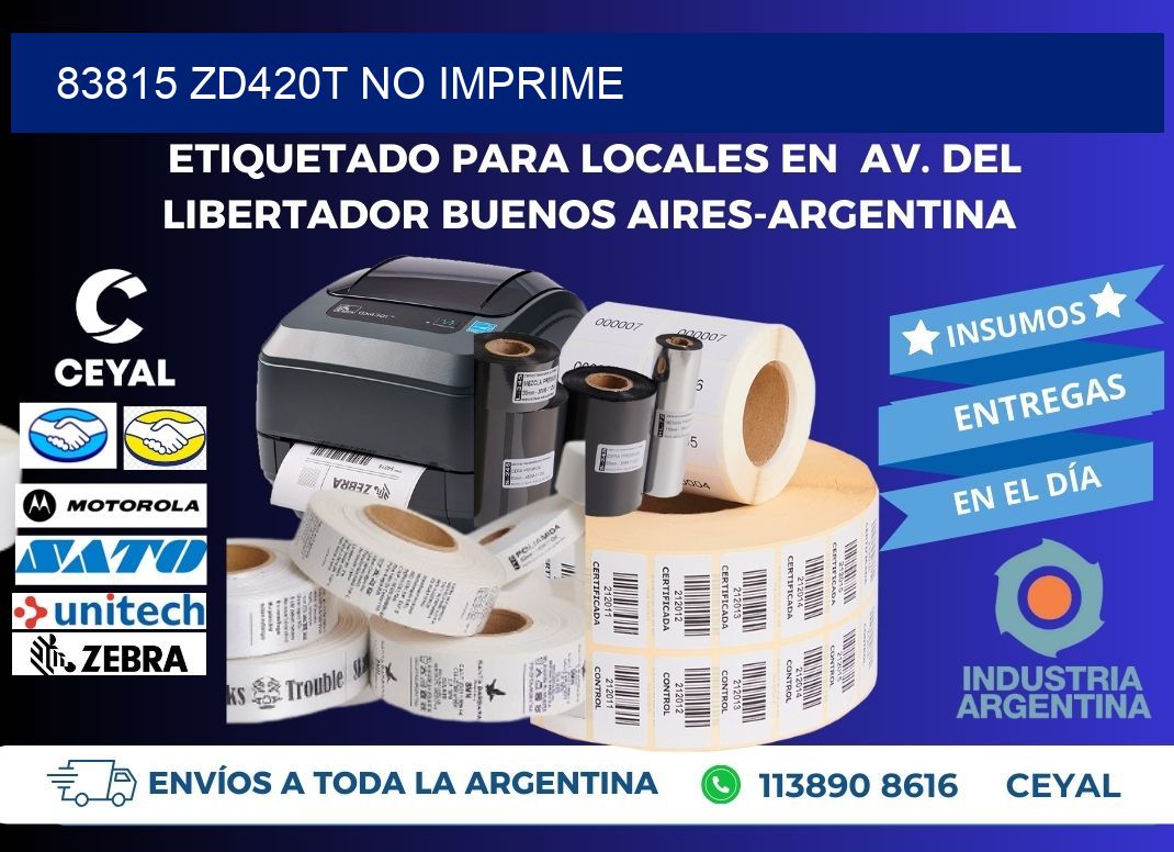 83815 ZD420t no imprime