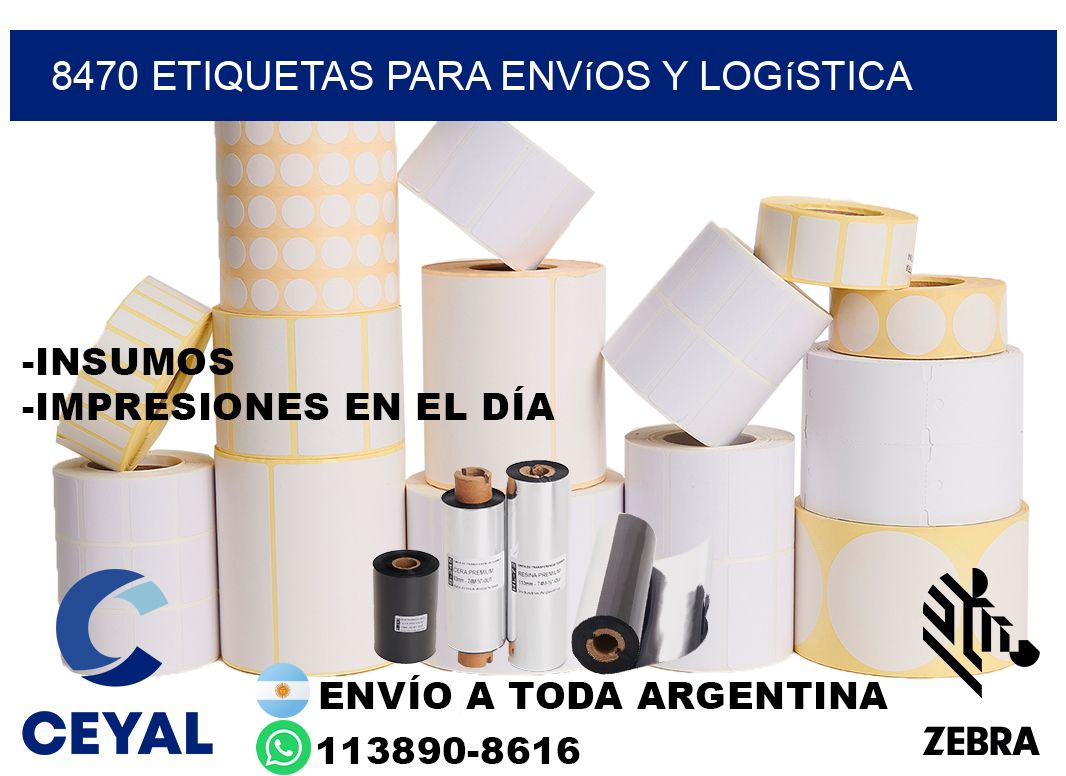8470 Etiquetas para envíos y logística
