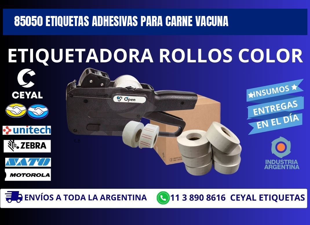 85050 etiquetas adhesivas para carne vacuna