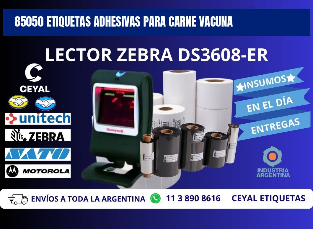 85050 etiquetas adhesivas para carne vacuna