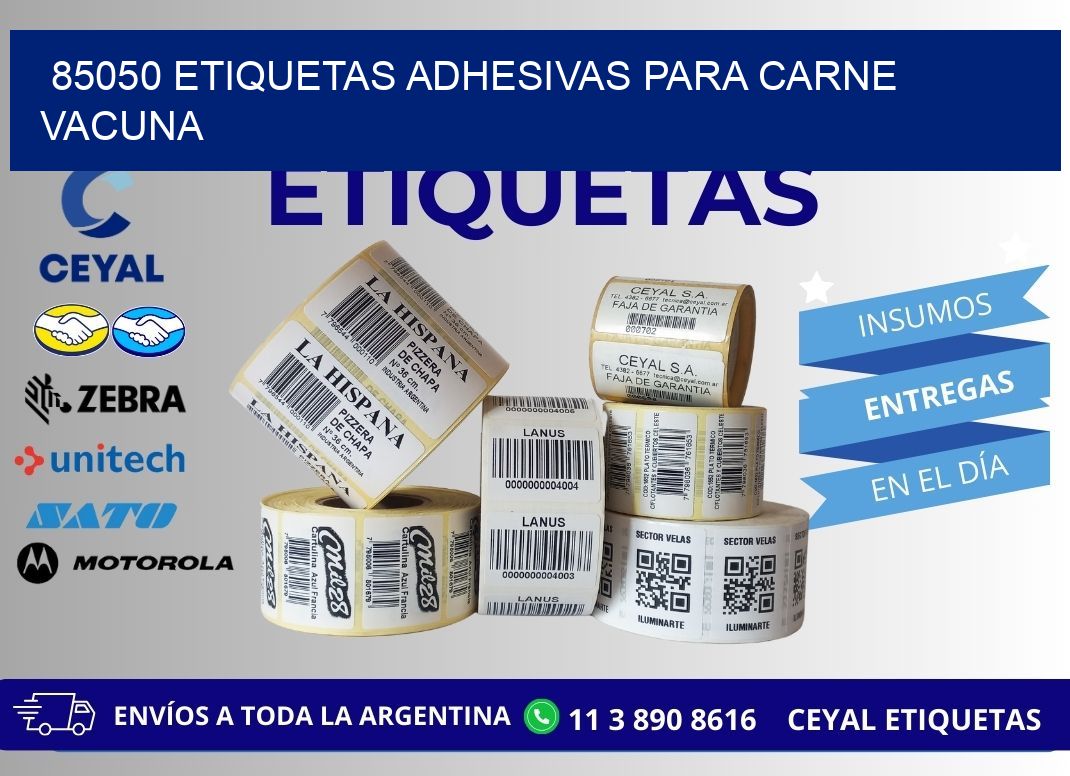 85050 etiquetas adhesivas para carne vacuna