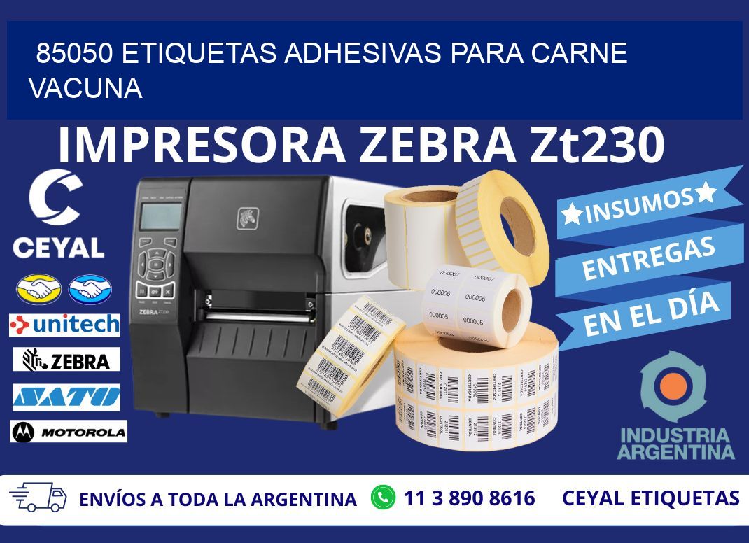 85050 etiquetas adhesivas para carne vacuna