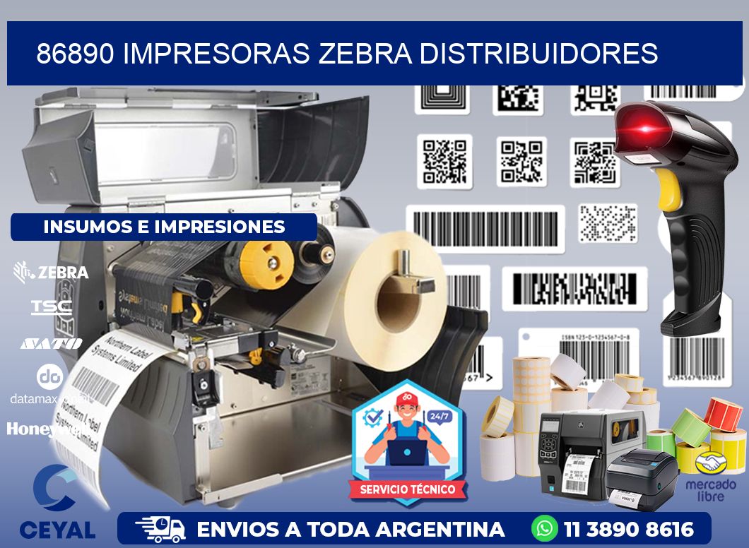 86890 impresoras Zebra distribuidores