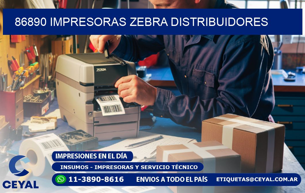 86890 impresoras Zebra distribuidores