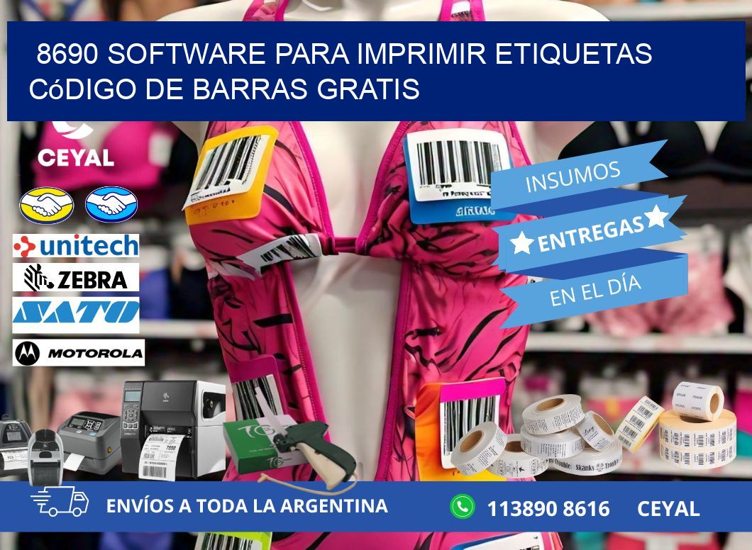 8690 Software para imprimir etiquetas código de barras gratis