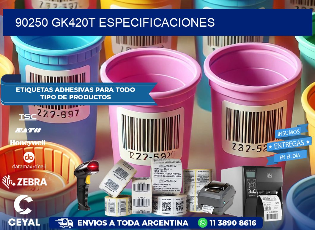 90250 GK420T especificaciones