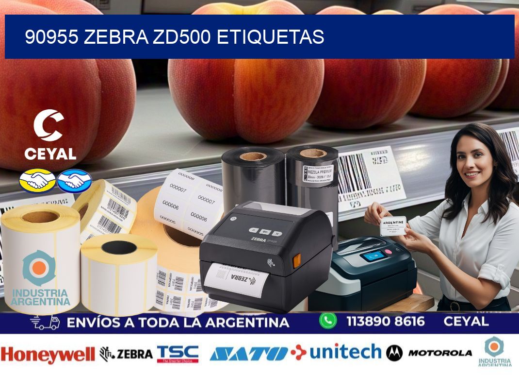 90955 Zebra ZD500 etiquetas