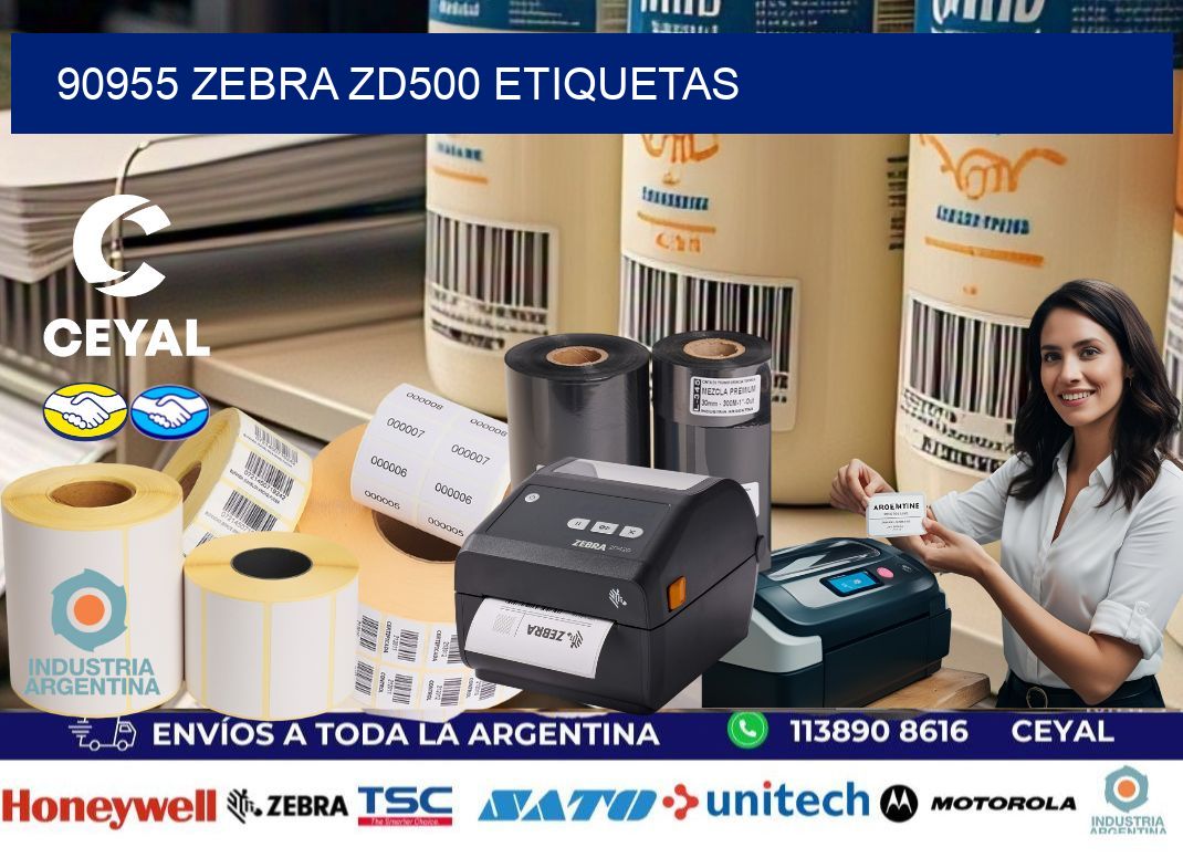 90955 Zebra ZD500 etiquetas