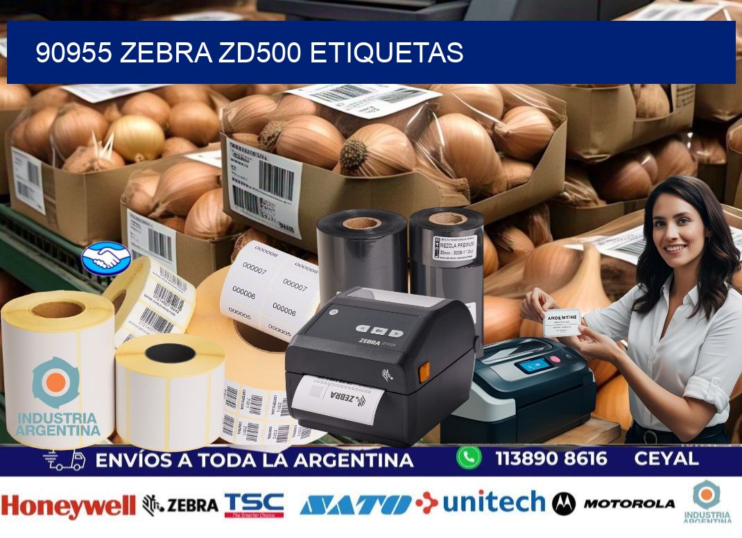 90955 Zebra ZD500 etiquetas