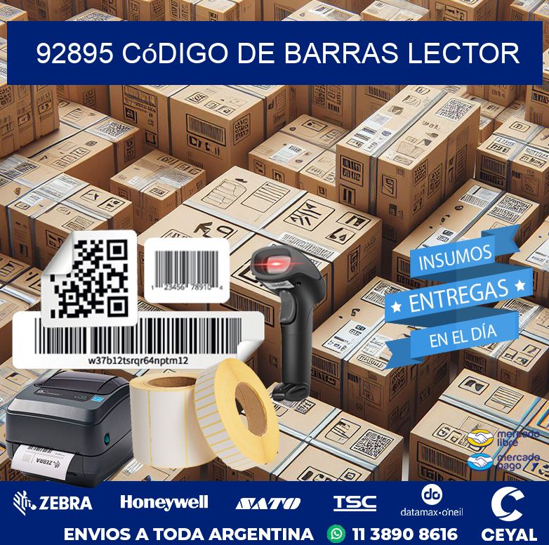 92895 Código de barras lector