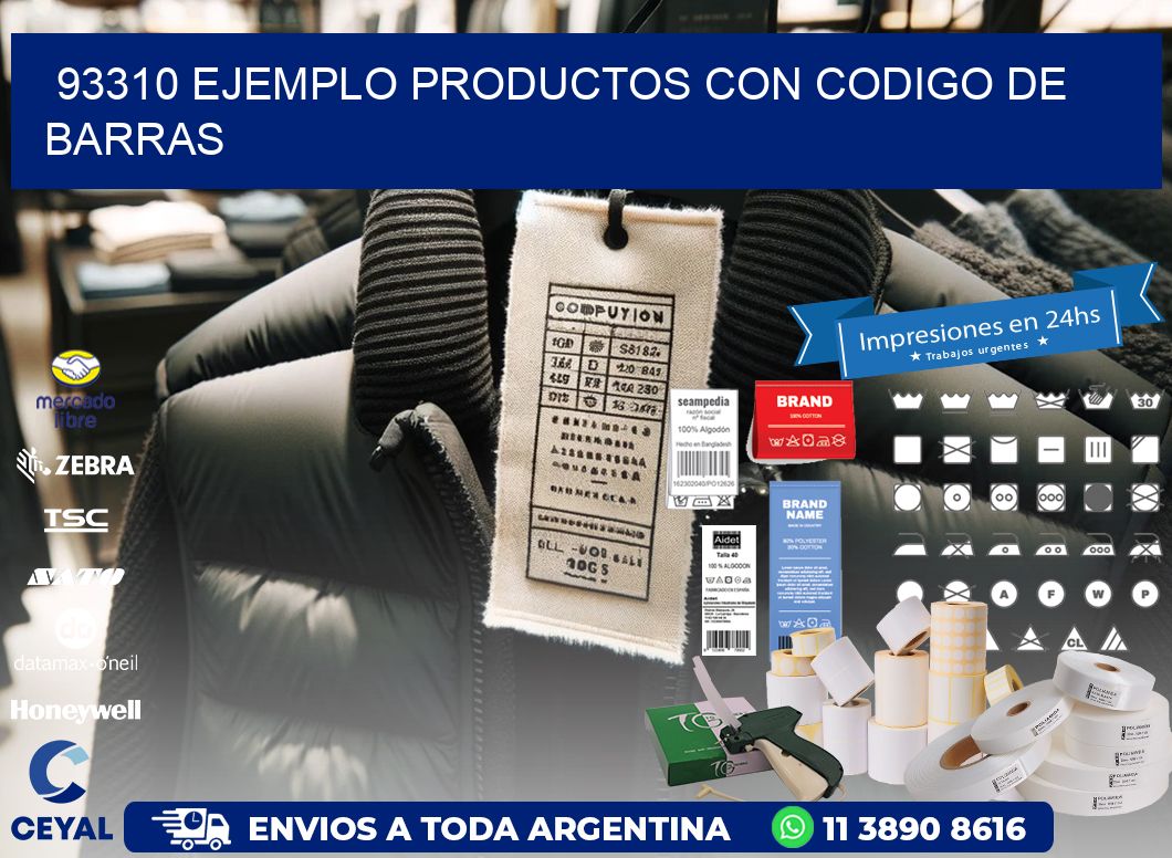 93310 ejemplo productos con codigo de barras