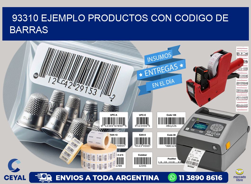 93310 ejemplo productos con codigo de barras