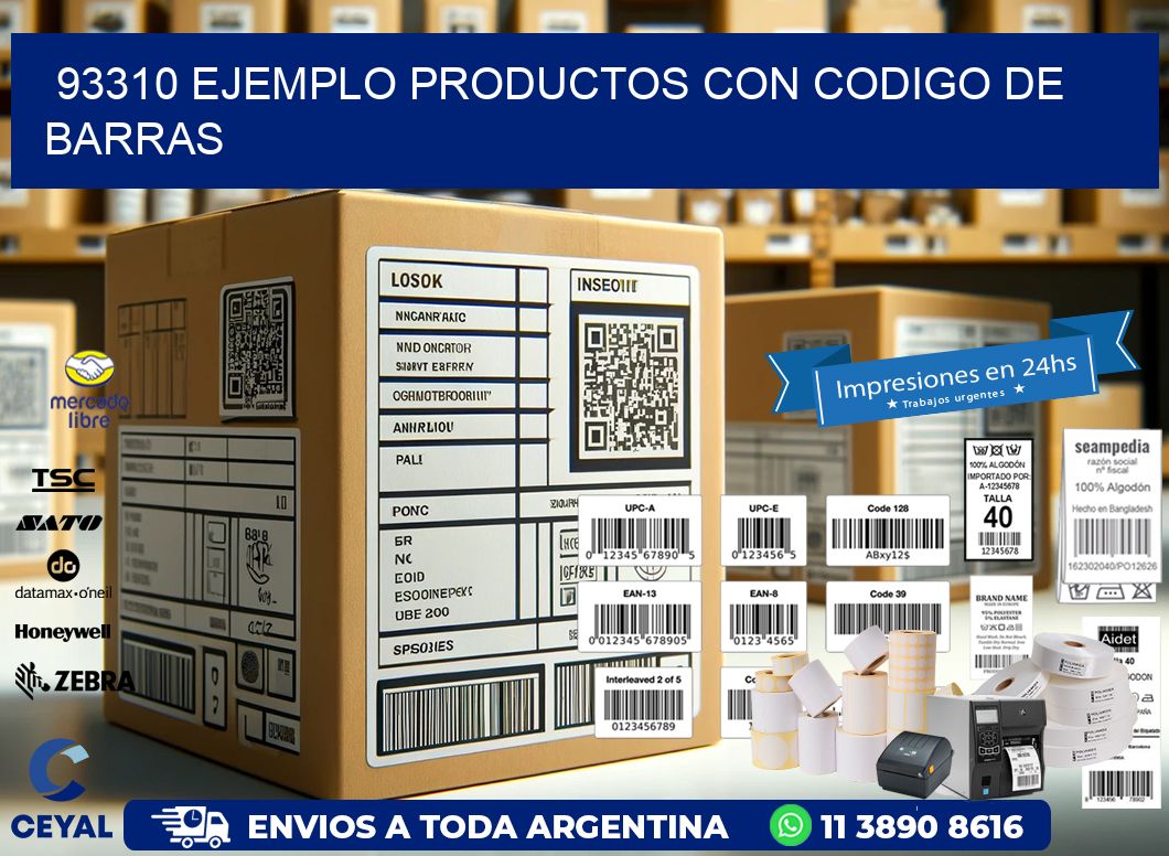 93310 ejemplo productos con codigo de barras
