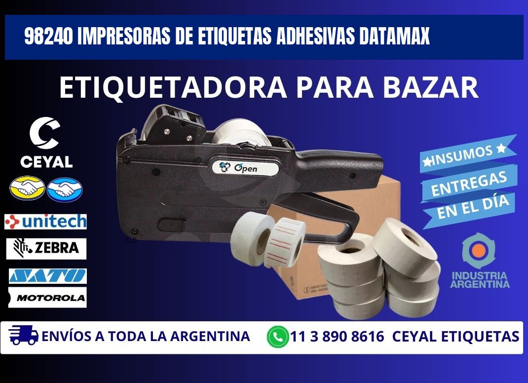 98240 impresoras de etiquetas adhesivas datamax