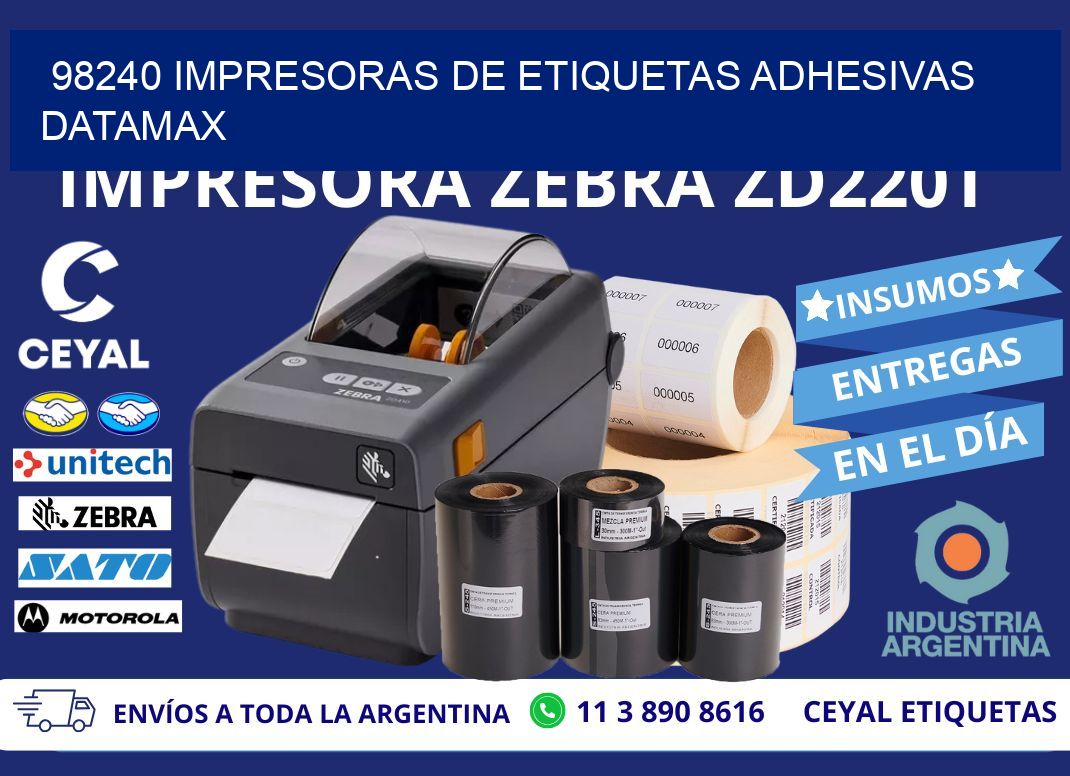 98240 impresoras de etiquetas adhesivas datamax