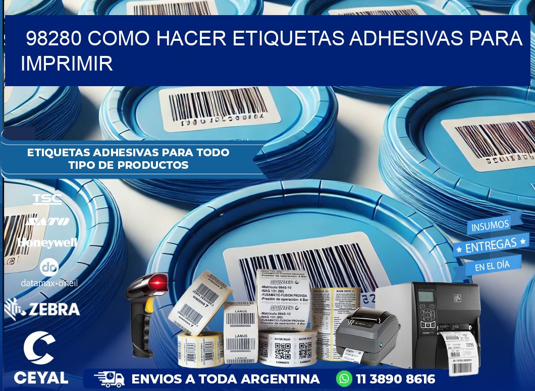 98280 Como hacer etiquetas adhesivas para imprimir