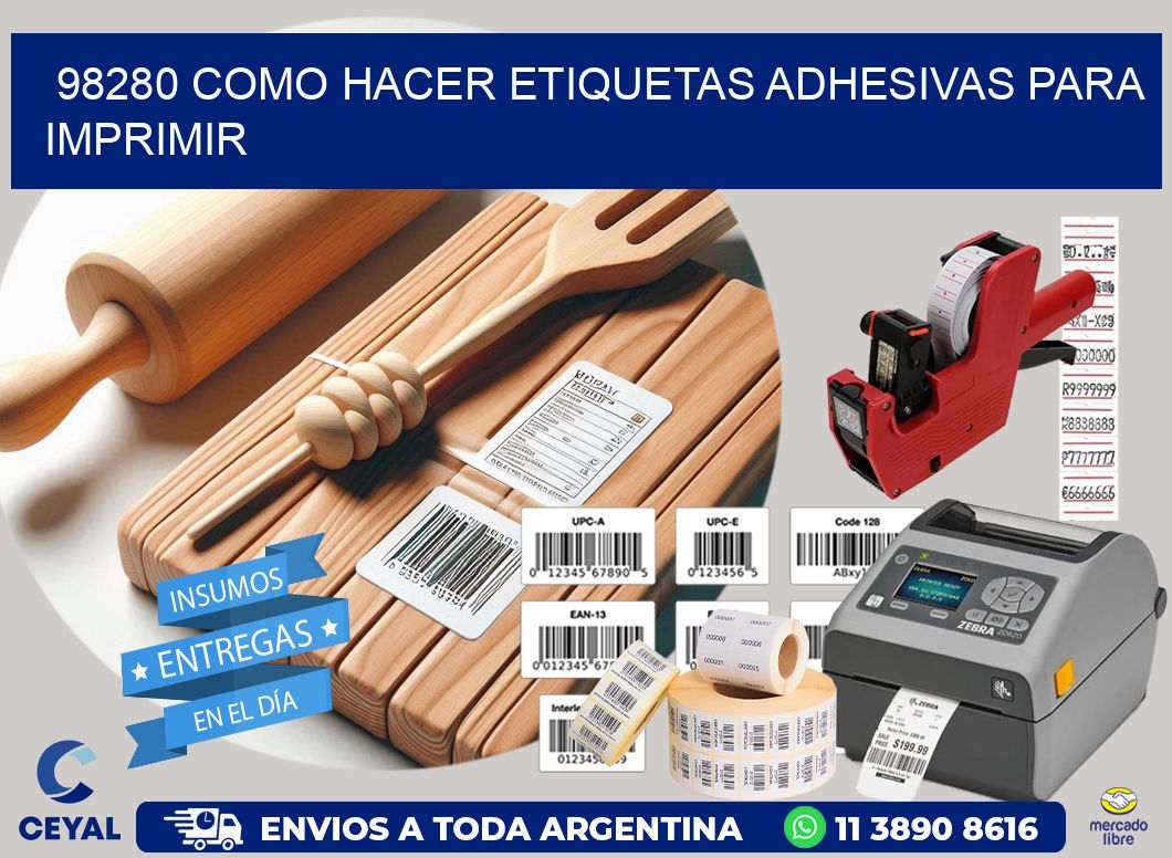 98280 Como hacer etiquetas adhesivas para imprimir