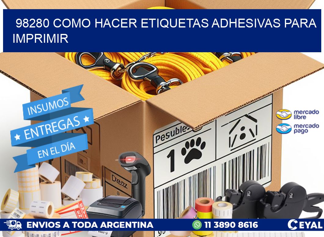 98280 Como hacer etiquetas adhesivas para imprimir