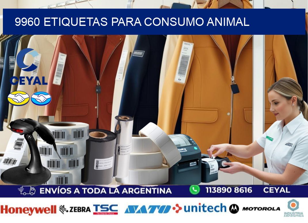 9960 Etiquetas para consumo animal