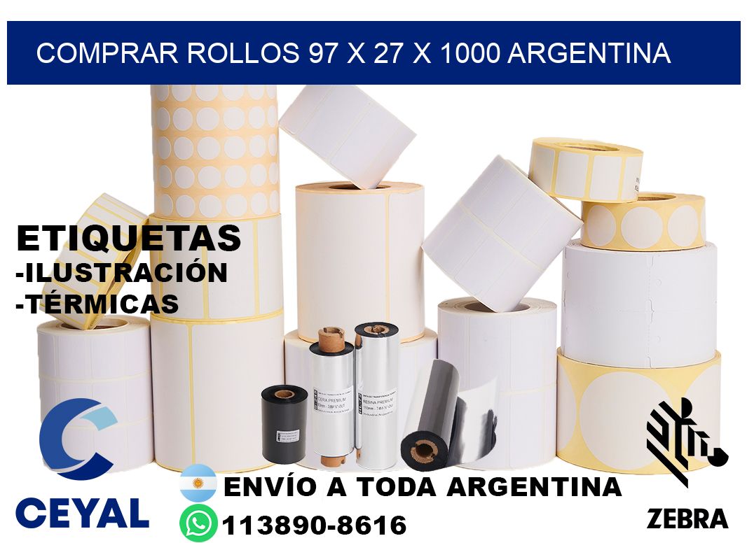 Comprar Rollos 97 x 27 x 1000 argentina
