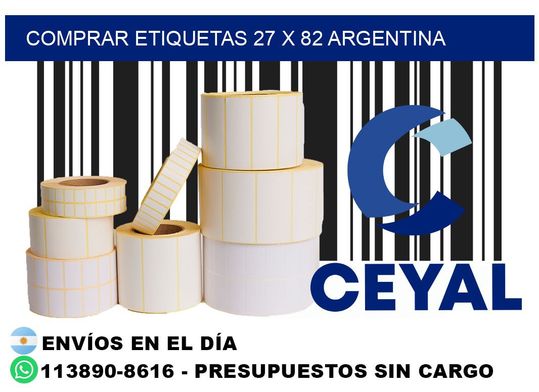 Comprar etiquetas 27 x 82 argentina