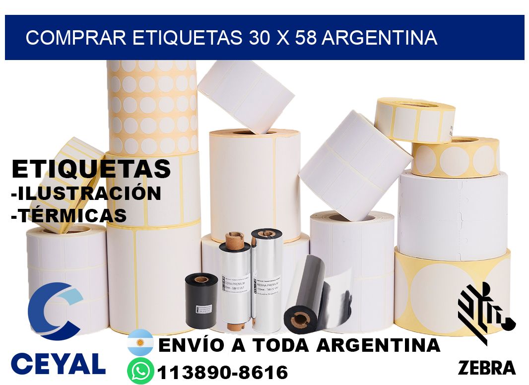 Comprar etiquetas 30 x 58 argentina
