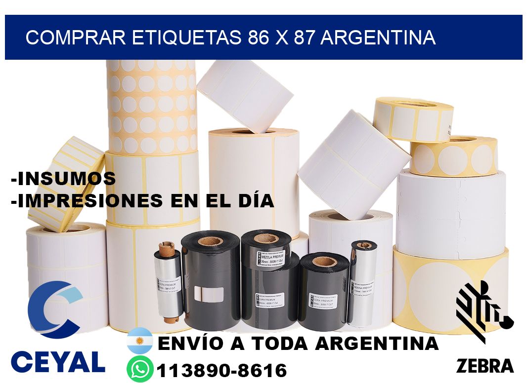 Comprar etiquetas 86 x 87 argentina