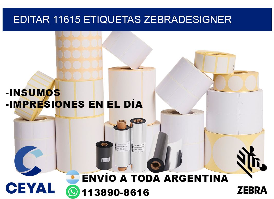 EDITAR 11615 ETIQUETAS ZEBRADESIGNER