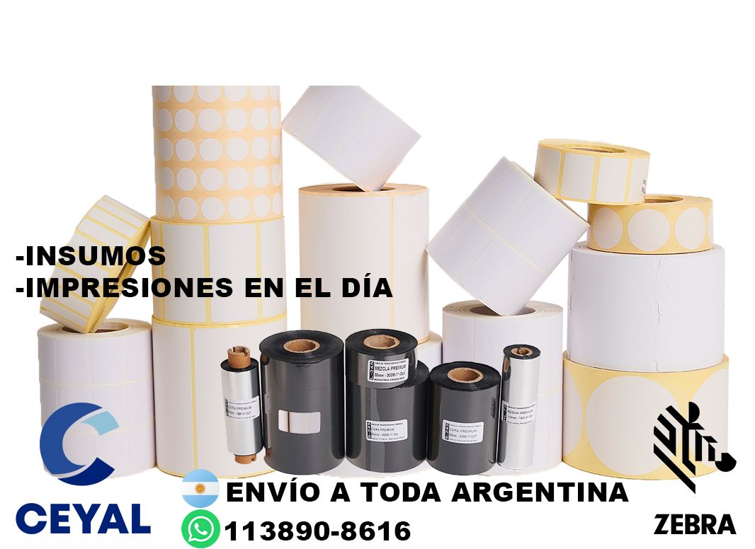 etiquetas impresoras 58 x 66
