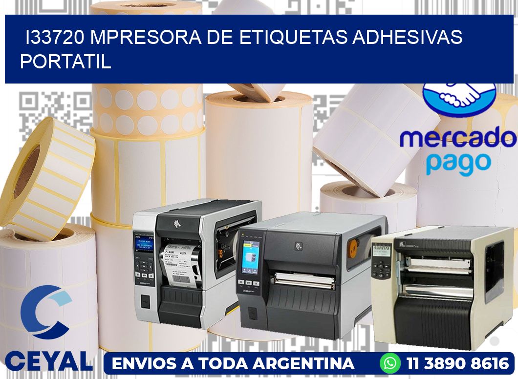 i33720 mpresora de etiquetas adhesivas portatil