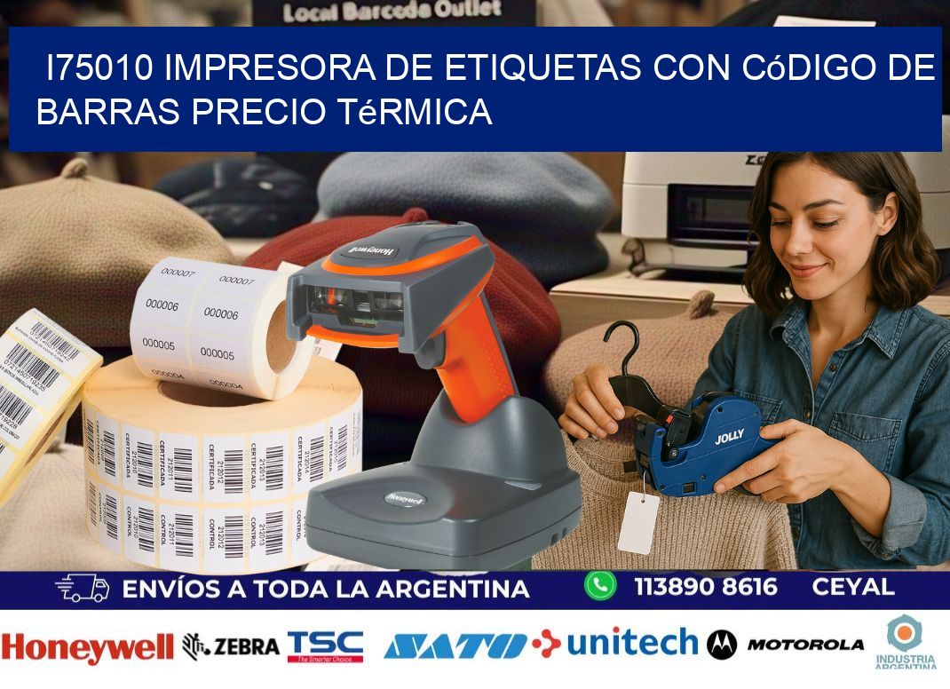 i75010 impresora de etiquetas con código de barras precio térmica