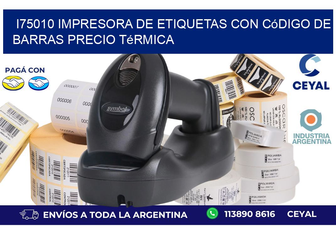 i75010 impresora de etiquetas con código de barras precio térmica