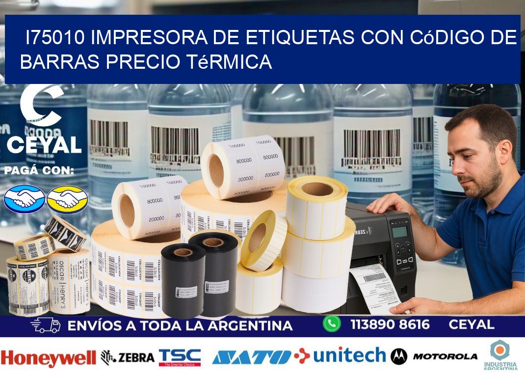i75010 impresora de etiquetas con código de barras precio térmica
