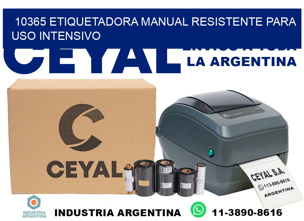 10365 etiquetadora manual resistente para uso intensivo