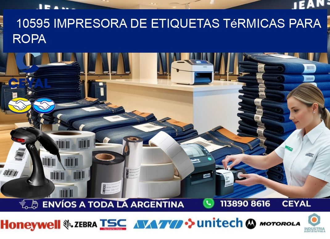 10595 impresora de etiquetas térmicas para ropa