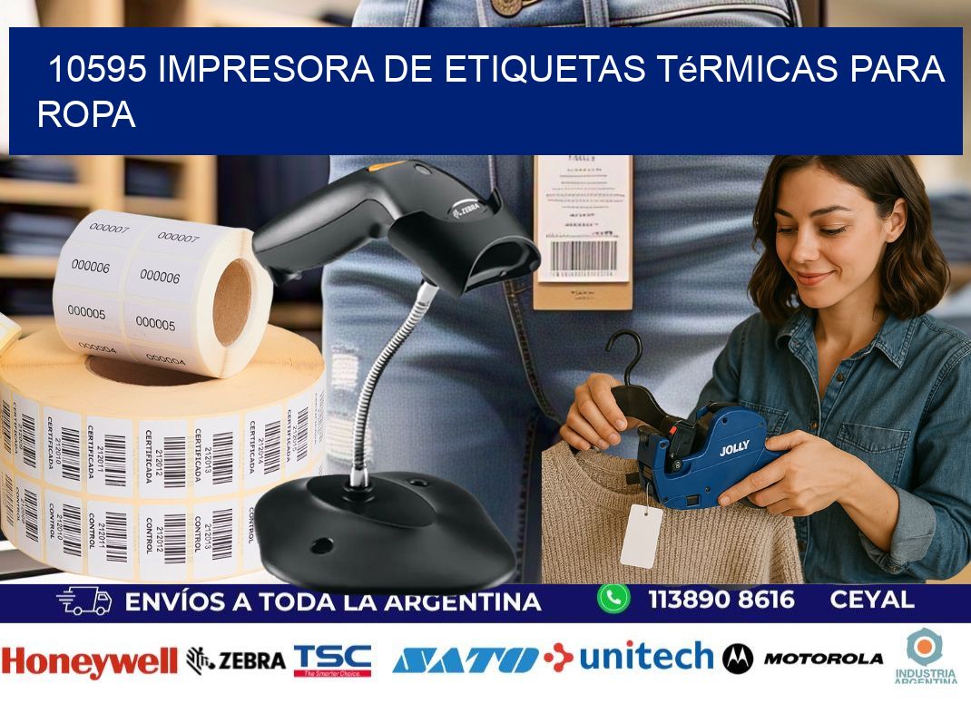 10595 impresora de etiquetas térmicas para ropa