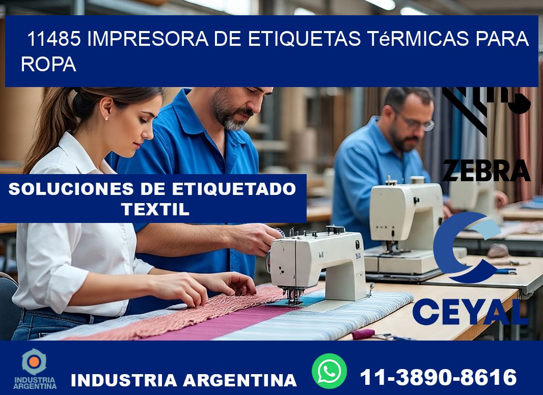 11485 impresora de etiquetas térmicas para ropa