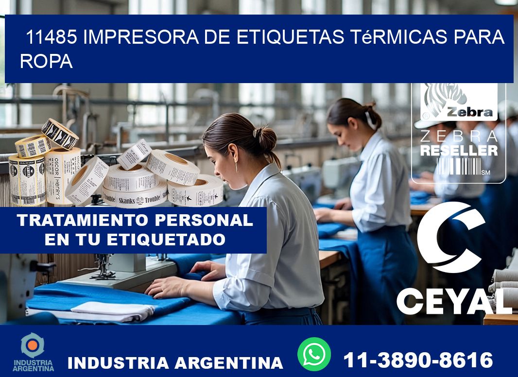 11485 impresora de etiquetas térmicas para ropa