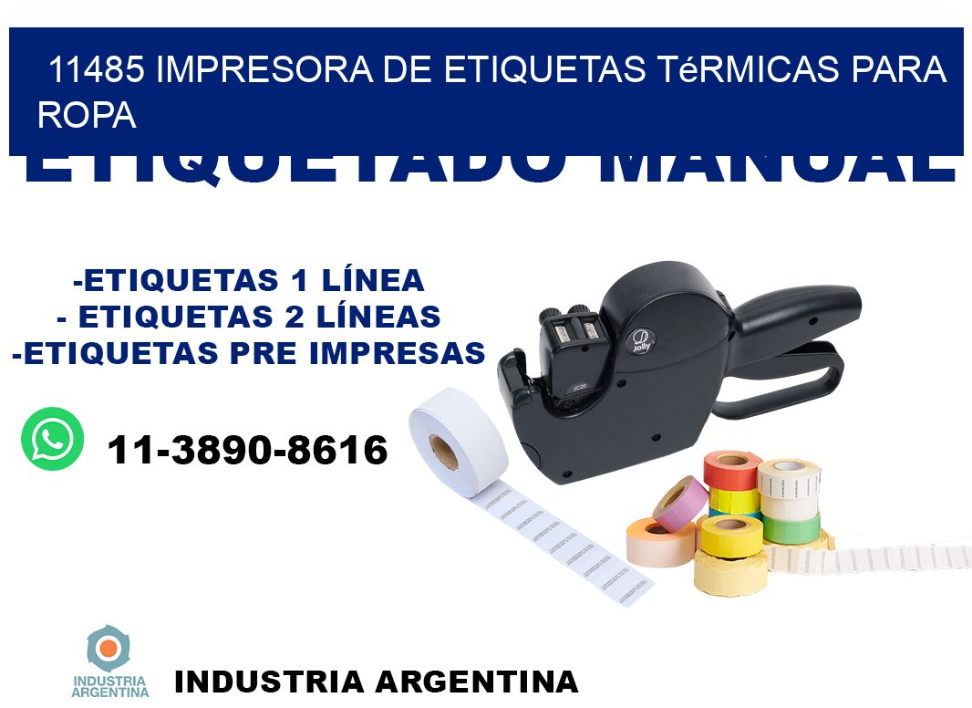 11485 impresora de etiquetas térmicas para ropa
