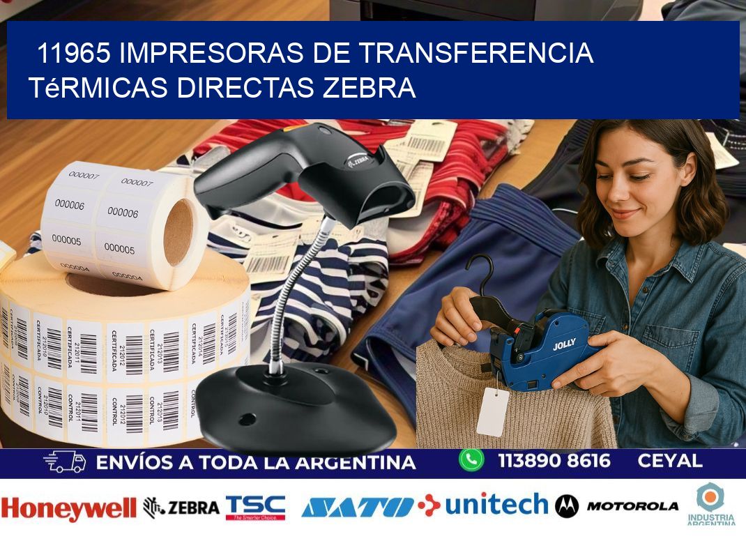 11965 impresoras de Transferencia térmicas directas zebra