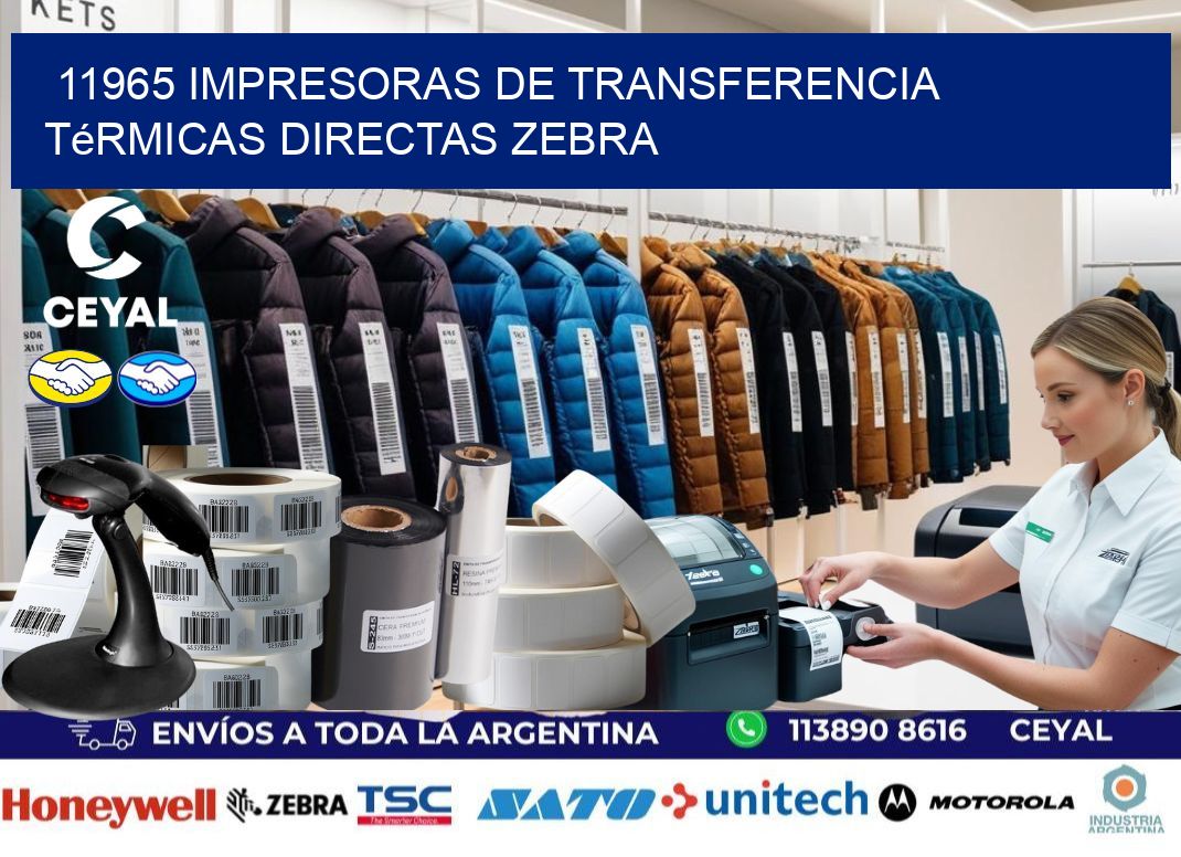 11965 impresoras de Transferencia  térmicas directas zebra