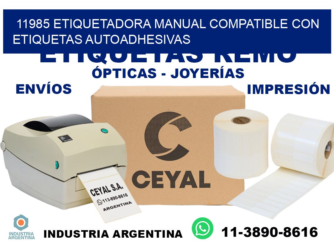 11985 etiquetadora manual compatible con etiquetas autoadhesivas