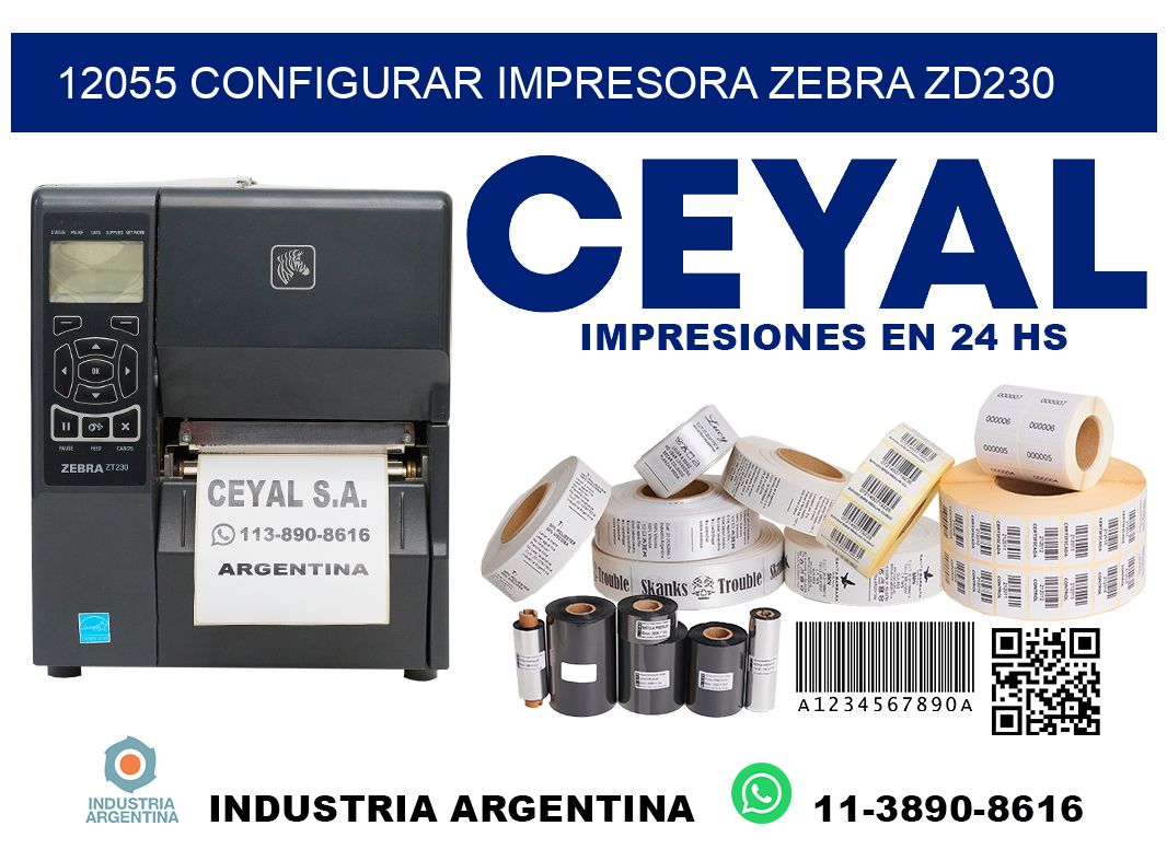 12055 configurar impresora zebra zd230