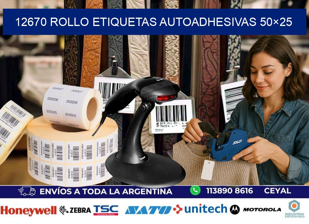 12670 Rollo Etiquetas autoadhesivas 50×25
