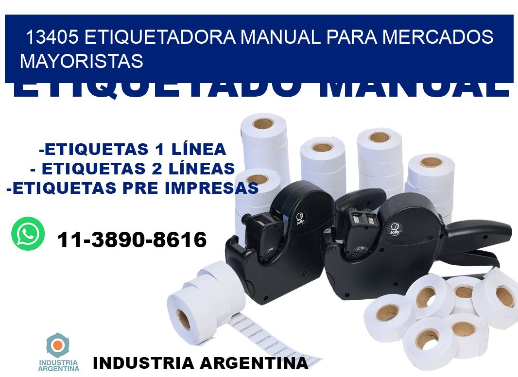 13405 etiquetadora manual para mercados mayoristas