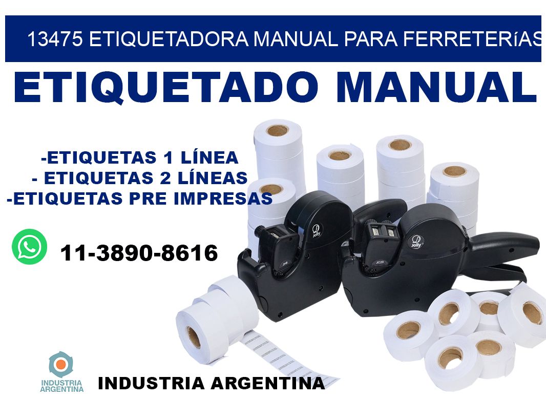 13475 etiquetadora manual para ferreterías